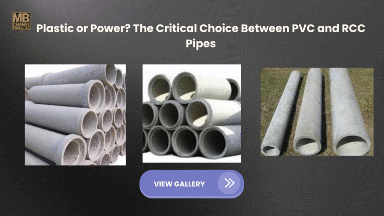 RCC Pipe vs PVC Pipe Difference