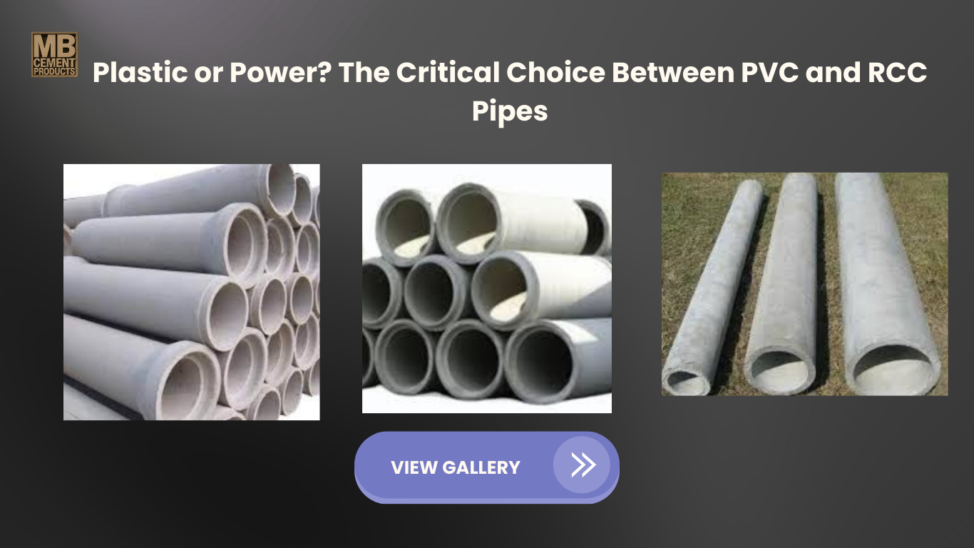 RCC Pipe vs PVC Pipe Difference